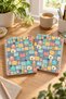 Letter Patterned A5 Spiral Colorful Notebook 45 Sheets 90 Pages 300 Gr Cover Pytkdftr008 - 3