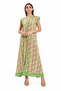 Green sleeveless Casual Maxi Dress - 2