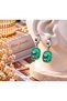Roselle Rose Figured Dangle Steel Earrings