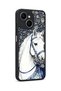 Spark 40C Compatible White Horse Pattern Camera Protected Shockproof Case - 2