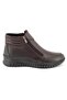 24402004 K Genuine Leather Ultra Comfort Anatomical Flexible Sole Women's Daily Double Zipper Boots