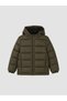 Hooded puffer jacket for boys
