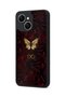 Spark 40C Compatible Burgundy Rose Patterned Camera Protected Shockproof Case - 3