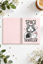 Astronat Cat Space Patterned A5 Spiral Colorful Notebook 45 Sheets 90 Pages 300 Gr Cover Pytkdftr009 - 2