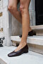 Niki Women's Brown Genuine Leather Heelled Shoes - 8