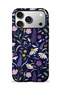 Compatible with iPhone 18 Pro - Navy Blue Spring, Double Layer Cover, Glossy Surface Protective Case
