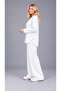 Alt Üst Sucuba White Long Sleeve Tunic, No-Show Pants, Elastic Waist, Pocketed Set - 2