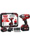 Cordless Brushless Impact Wrench Kit – Heavy Duty Rechargeable Lithium Electric Torque Gun with Tungsten Steel Shaft, LED Light & Tool Storage Case