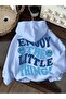 Enjoy Printed Premium Oversize Hooded 3-Yarn Cotton Sweatshirt