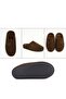 Men's Winter House Slippers with Ribbed Inner Fleece, Lightweight Gondola Model (3 Pairs) - 4
