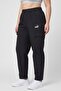 Women Sportswear Fit Embroidered Logo Outdoor Cargo Pants, Black - 2