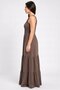 Women Textured Maxi Dress, Brown - 3