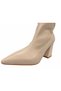 Women's Below-The-Knee Long Boots with Side Zipper, Pointed Toe, Thick Block Heels, Stylish Design. - 6
