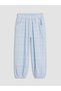 Girls' Checkered Trousers with Elastic Waistband - 2