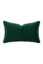 Green velvet pillow