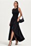 Women's Minimalist Design A-Line Suede Fabric Dress - 2