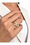 Zircon Stone Nail Model Ring - 3