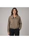 Raglan Sleeve Jacket with Robal on the Back and Padding