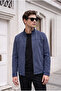 High Collar Slim Fit Seasonal Suede Jacket