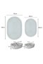 4-Piece Jute Bathroom Set: 2 Washable Mats + 2 Multi-Purpose Organizer Oval Baskets - 3