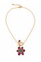 Purple Asymmetrical Design Idylila Flower Cutout Y Necklace - 3