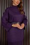 Women's High-Waisted Belt Detailed Stylish Knitwear Skirted Lined Two-Piece Set - 4