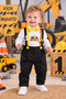 Business Machine Concept 1 Year Old Boy Long-Sleeved Shirt Pants Salopet Bow Tie Set