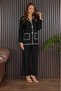 Women's Shepherd Stitch Detailed Cardigan Double Set
