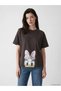 Brown Daisy Duck Printed Women's T-Shirt