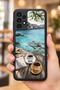 Samsung Galaxy A13 / A23 Compatible Coastal Pattern Shockproof Case with Camera Protection