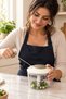 Drawstring Hand Chopper Gray 700 ml Manual Chopper with Triple Steel Blades Onion Garlic Chopper - 2