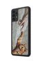 Samsung Galaxy A13 / A23 Compatible Orange Cat Pattern Shockproof Case with Camera Protection - 4