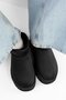 Women's Black Short Suede Boots with Fur Inside, Black Textile - 3