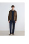 Lcwaikiki Classic Khaki Regular Fit Shirt Collar Men's Suede Coat