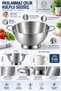 Deep Kitchen Strainer with Handle and Foot 21X14 cm - Rice Pasta Vegetable Washing Strainer In-Sink Steel Colander 18/10 Sus 304 Stainless Steel 723764 - 8