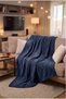 Supersoft Wellsoft Tv Blanket Gingham 100X170Cm - Navy Blue - 3