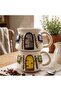 Relief Pattern 15 Different Models 2-Piece Mug, Hand-Crafted, 2D 360 Degree Patterned - 3
