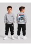 Boys' Crew Neck Sweatshirt Tracksuit Set 2-Piece Printed Top and Bottom Set