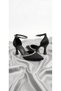 Pointed Toe Stoned Satin Fabric Heeled Evening Dress Women's Shoes Heel 7cm - 2