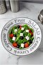 Stylish Pasta and Salad Plate 26 cm – Large Deep Plate with Caesar, Greek, Caprese Designs - 3