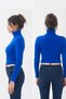 Women's Ribbed Camisole Crop Turtleneck Blouse - 3