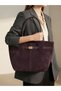 Suede Women's Shoulder and Tote Bag 26X40 cm - 4