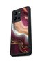Vivo Y36 Compatible Burgundy Marble Patterned Shockproof Case with Camera Protection - 6