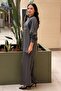 Bead Embroidered Tunic Pants Modal Set - 2