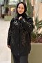 Sequined Embroidered Suede Jacket - 2