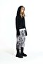 Black Hooded Sweater with Stitching Detail 19163 - 4