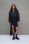 Black Inflatable Bomber Jacket 18138