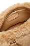 Women's Beige Long Strap Plush Mini Shoulder Bag with Accessory Detail Wb10003357 - 8