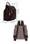 Women's Brown Casual Backpack Ab100023Sf - 5