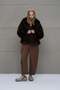 Brown Fur Look Oversize Jacket 18188 - 2